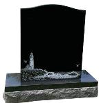 Supreme Black Design A102. Serp top die with etched lighthouse.